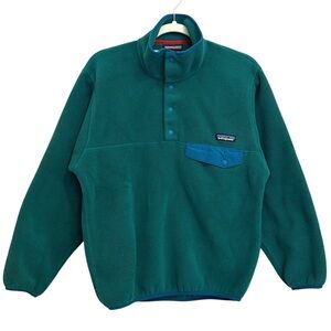 Patagonia Synchilla Snap-T Fleece Pullover Green Blue – XS